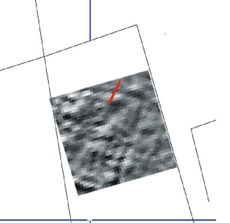 Resistivity plot showing Wenner Array location